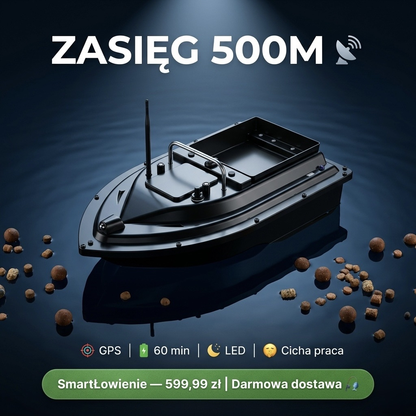 SmartŁowienie – Łódka Zanętowa z Dalekim Zasięgiem 500m