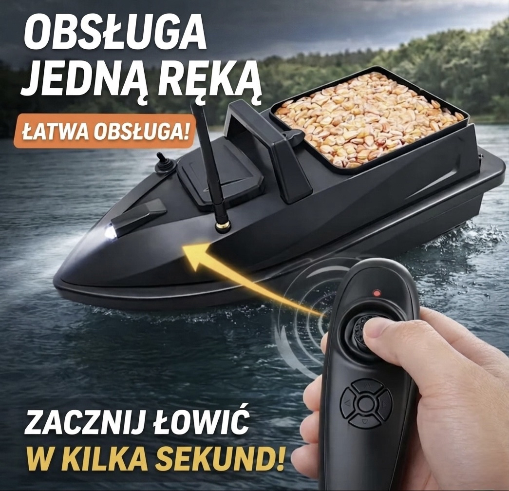 SmartŁowienie – Łódka Zanętowa z Dalekim Zasięgiem 500m