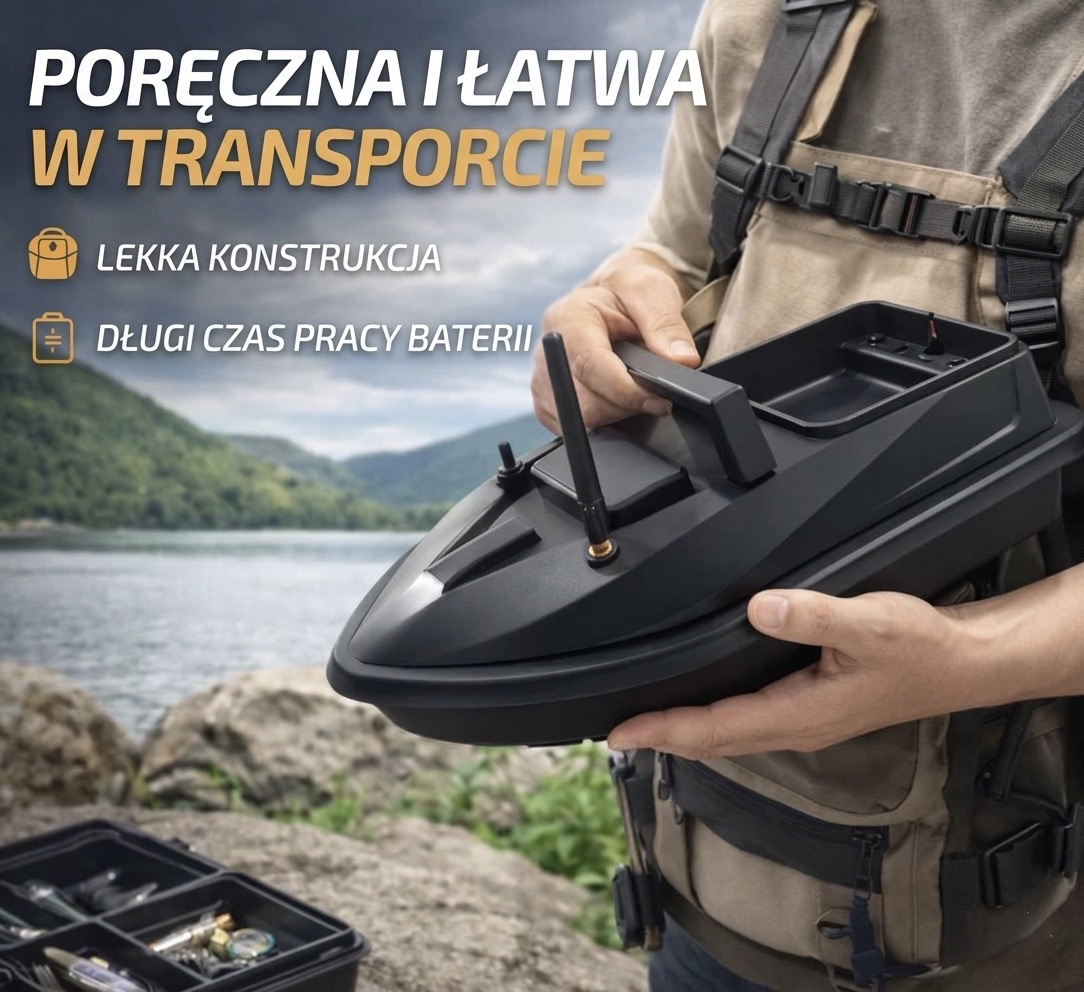 SmartŁowienie – Łódka Zanętowa z Dalekim Zasięgiem 500m